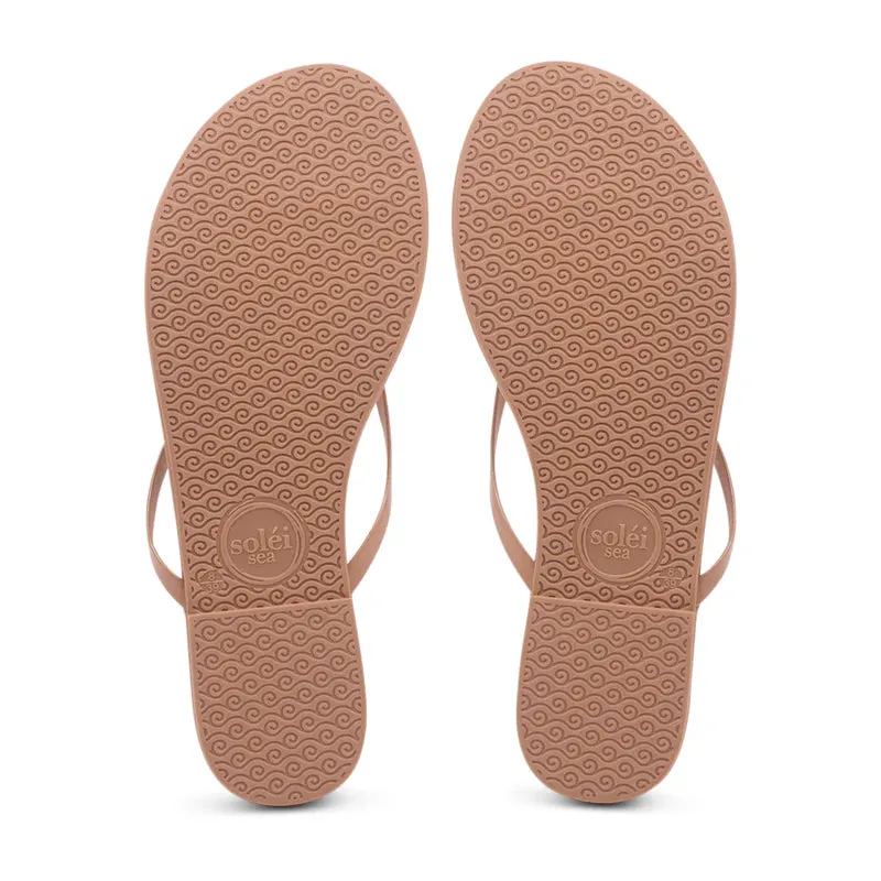 Solei Sea Indie Sandal in Light Nude Patent