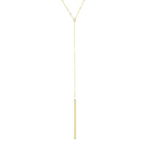 Solid Bar Drop Necklace
