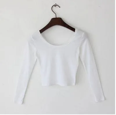 Solid Crop Shirt
