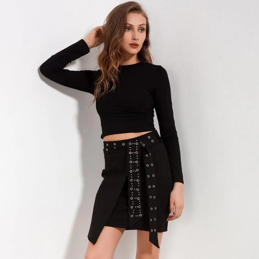 Solid Crop Shirt