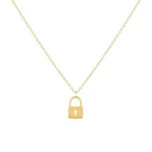 Solid Lock Necklace