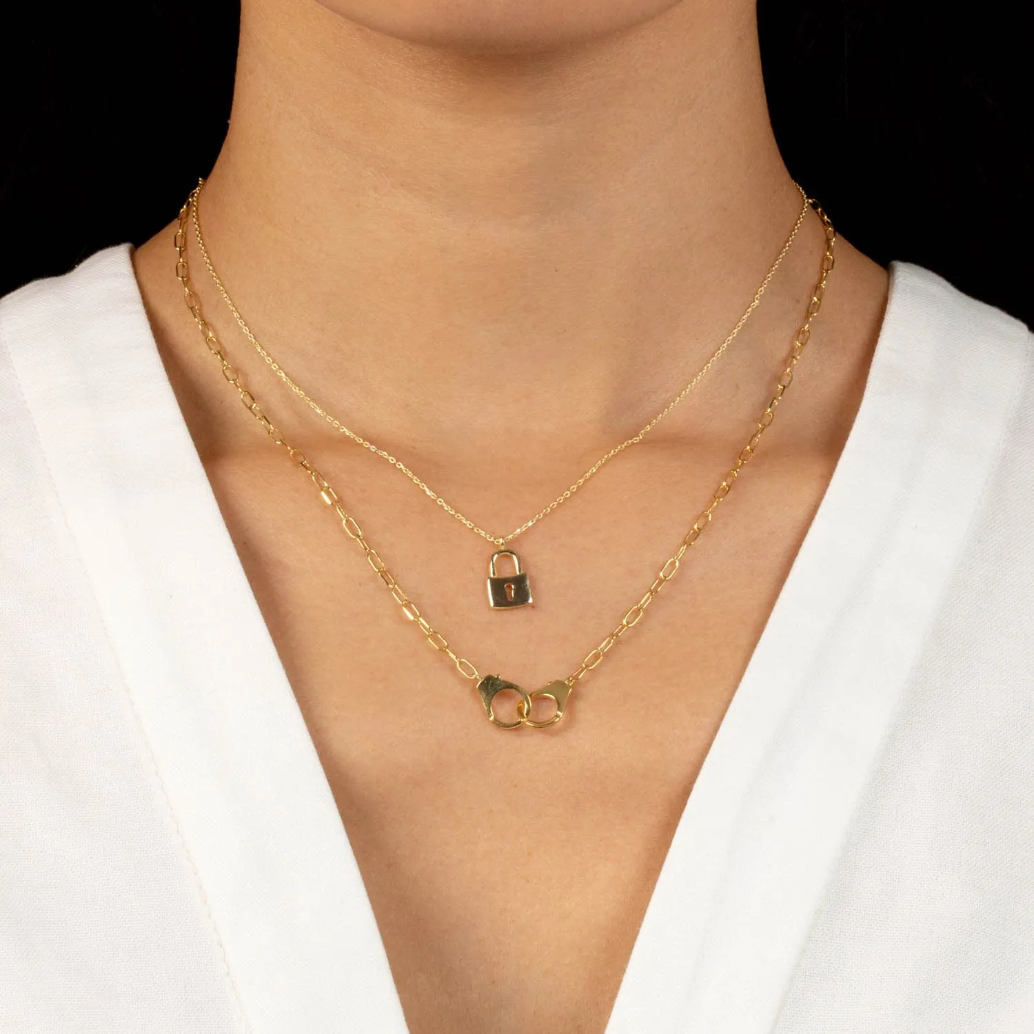 Solid Lock Necklace