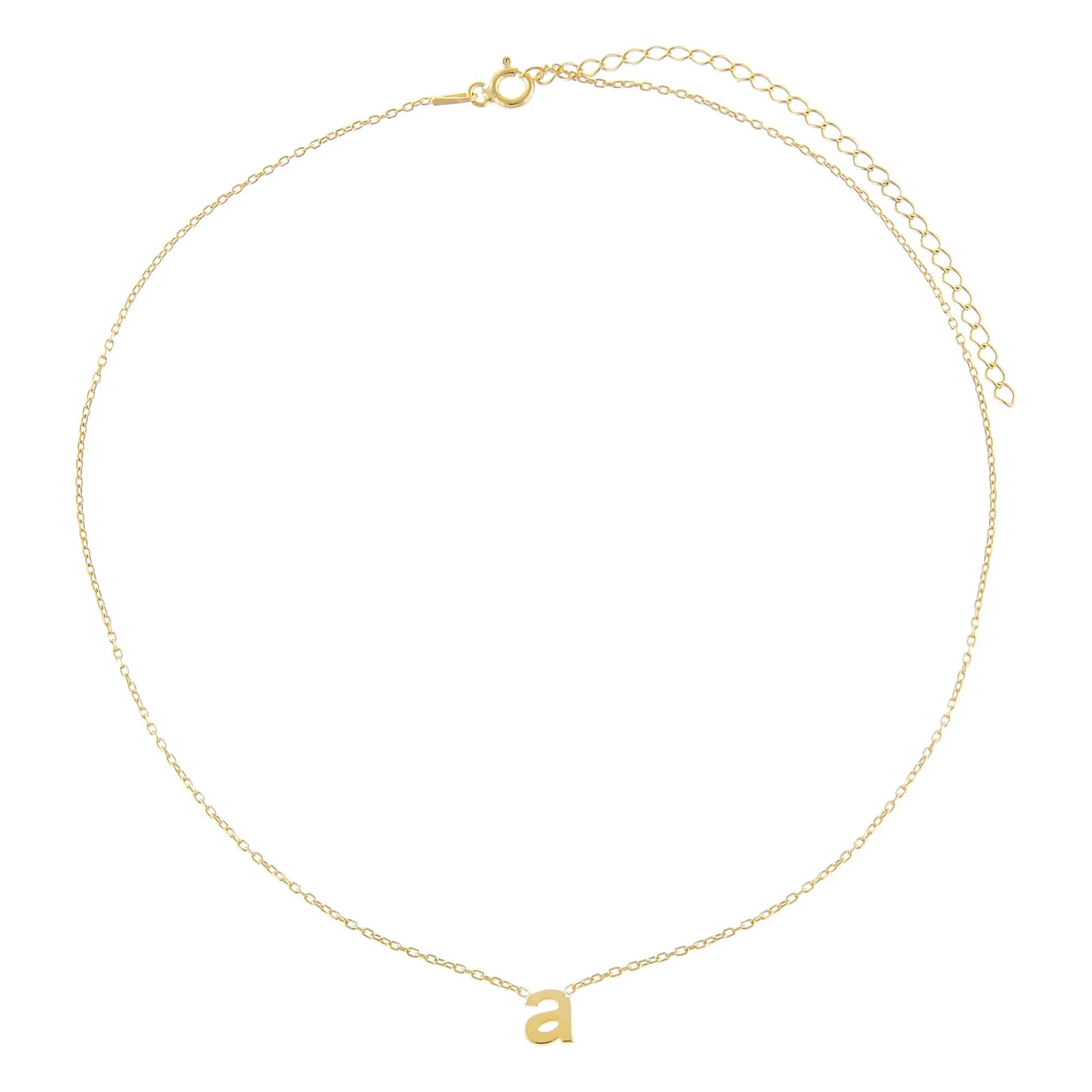 Solid Lowercase Initial Choker