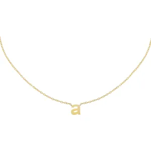 Solid Lowercase Initial Choker