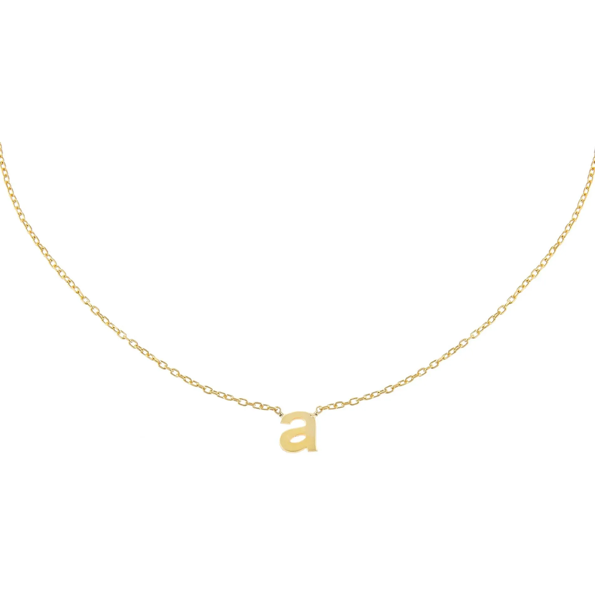 Solid Lowercase Initial Choker
