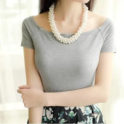 Solid Off-Shoulder