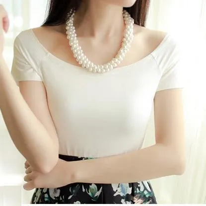 Solid Off-Shoulder