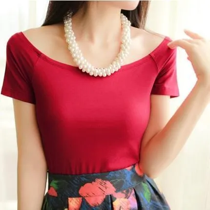 Solid Off-Shoulder
