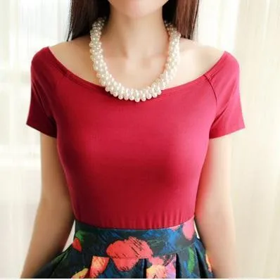Solid Off-Shoulder