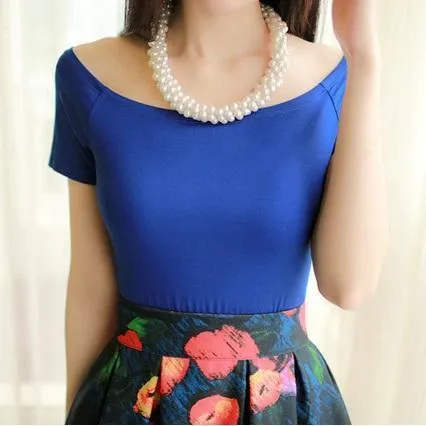 Solid Off-Shoulder