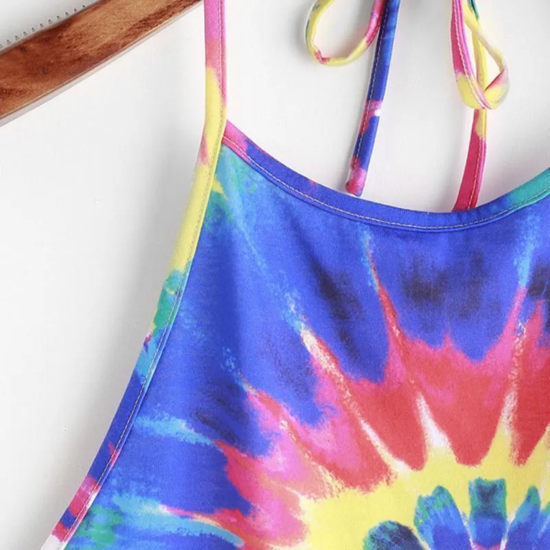 Spiral Tie Dye Crop Top