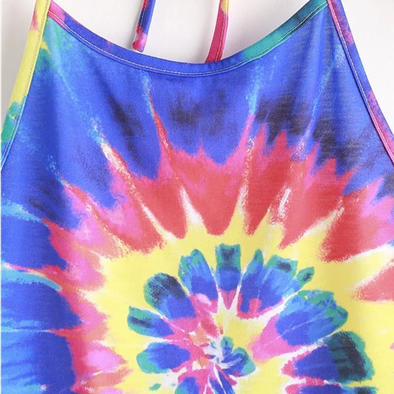 Spiral Tie Dye Crop Top