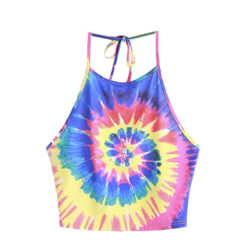 Spiral Tie Dye Crop Top