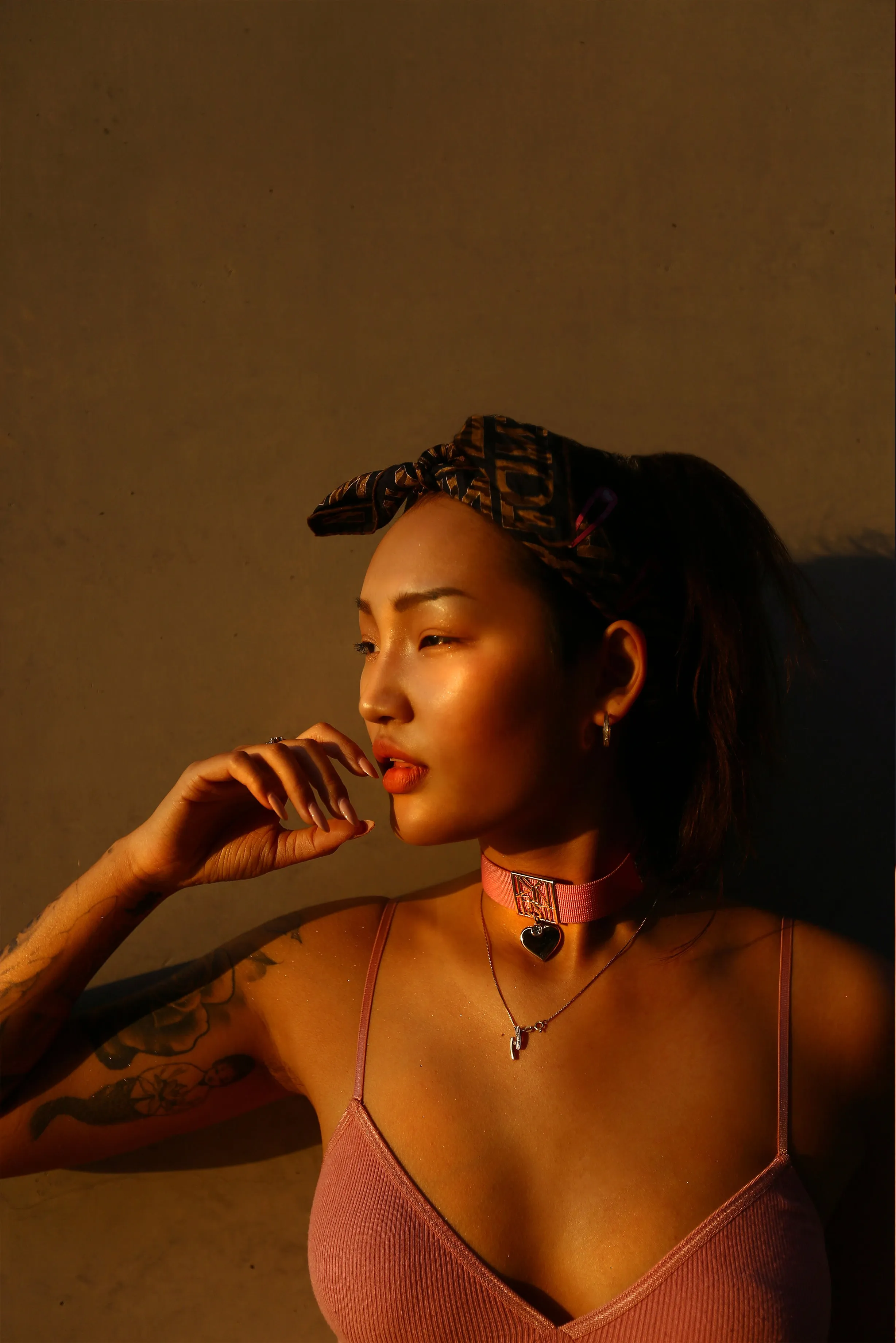 Spoil Princess Choker with Dangling Heart