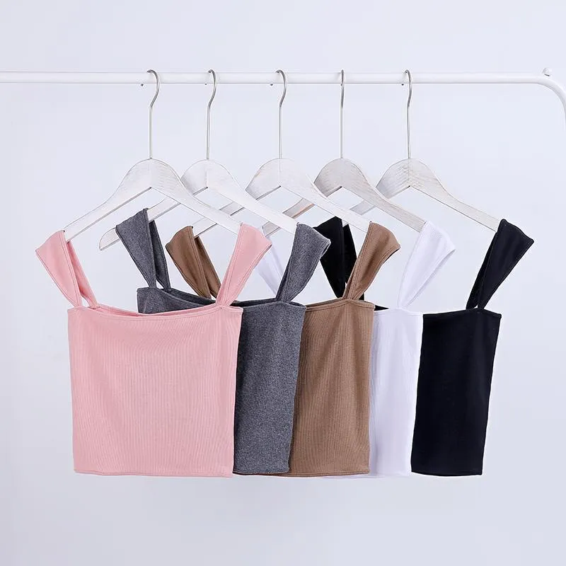 Square Neck Crop Tank Top