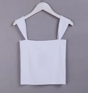 Square Neck Crop Tank Top