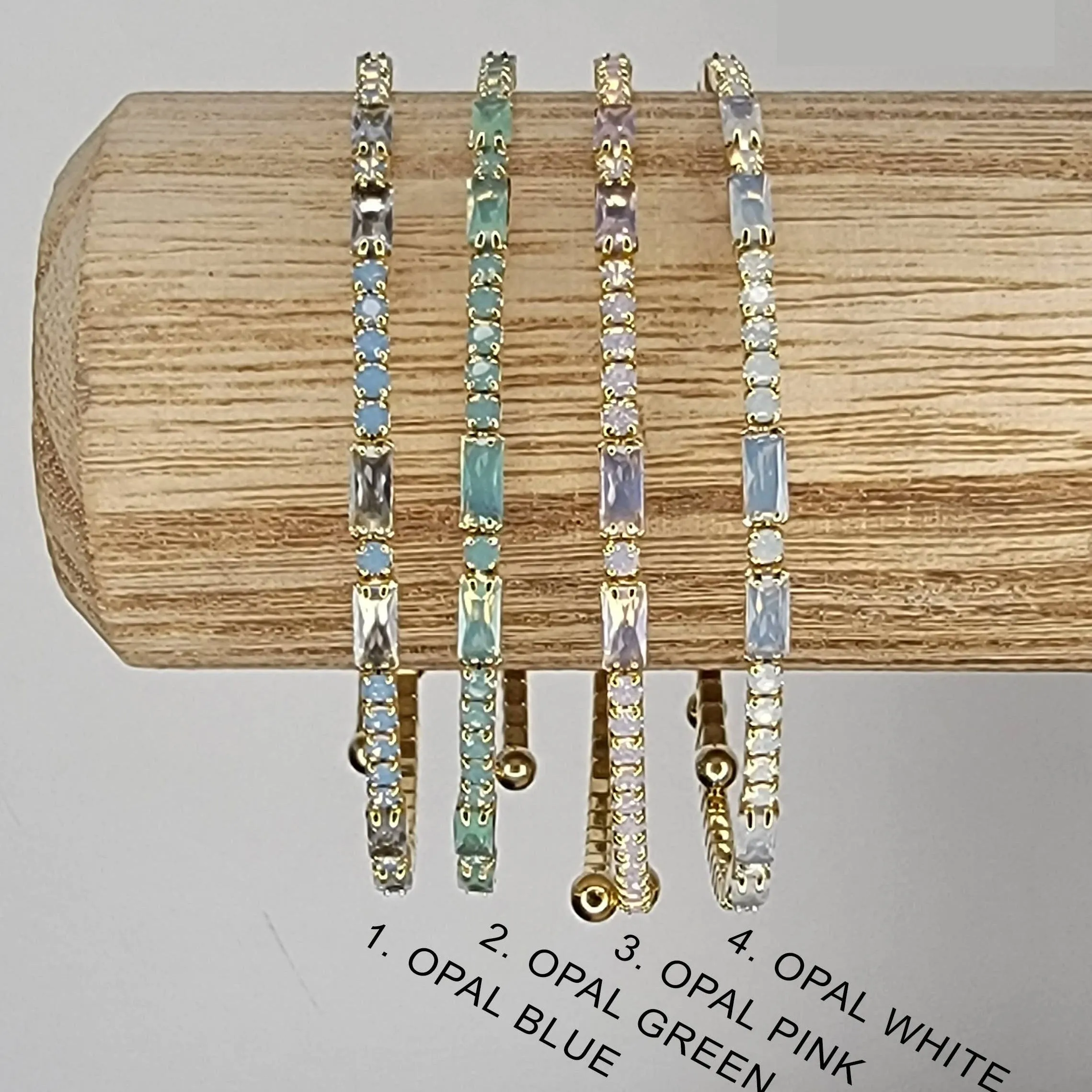 Stackable Rhinestone Bracelets