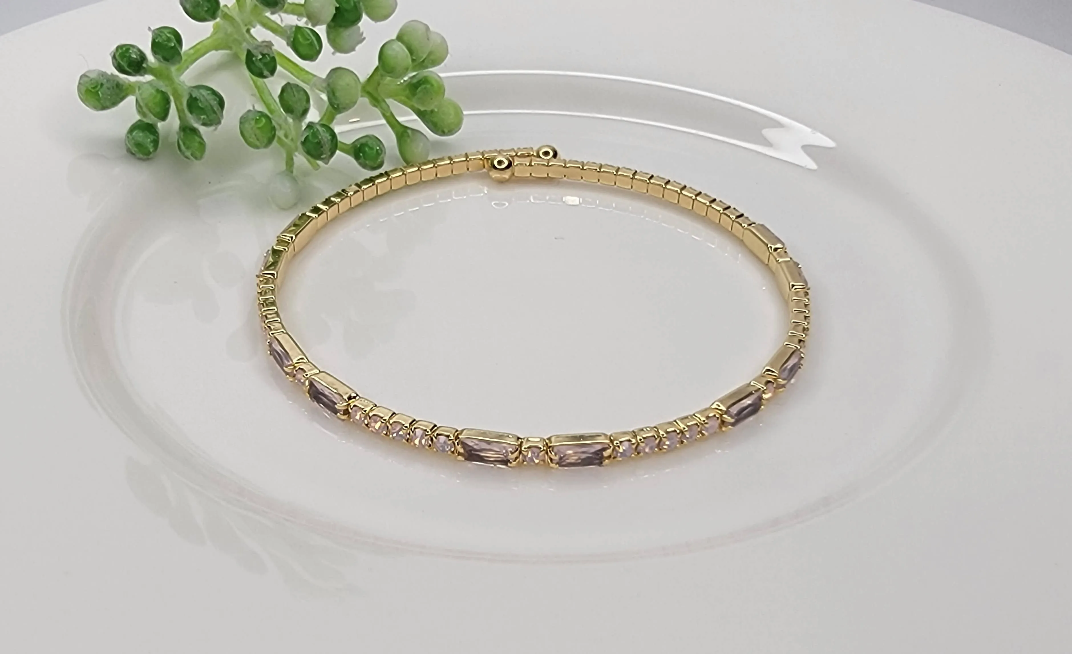 Stackable Rhinestone Bracelets