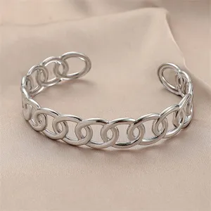 Stainless Steel Curb-Link Cuff