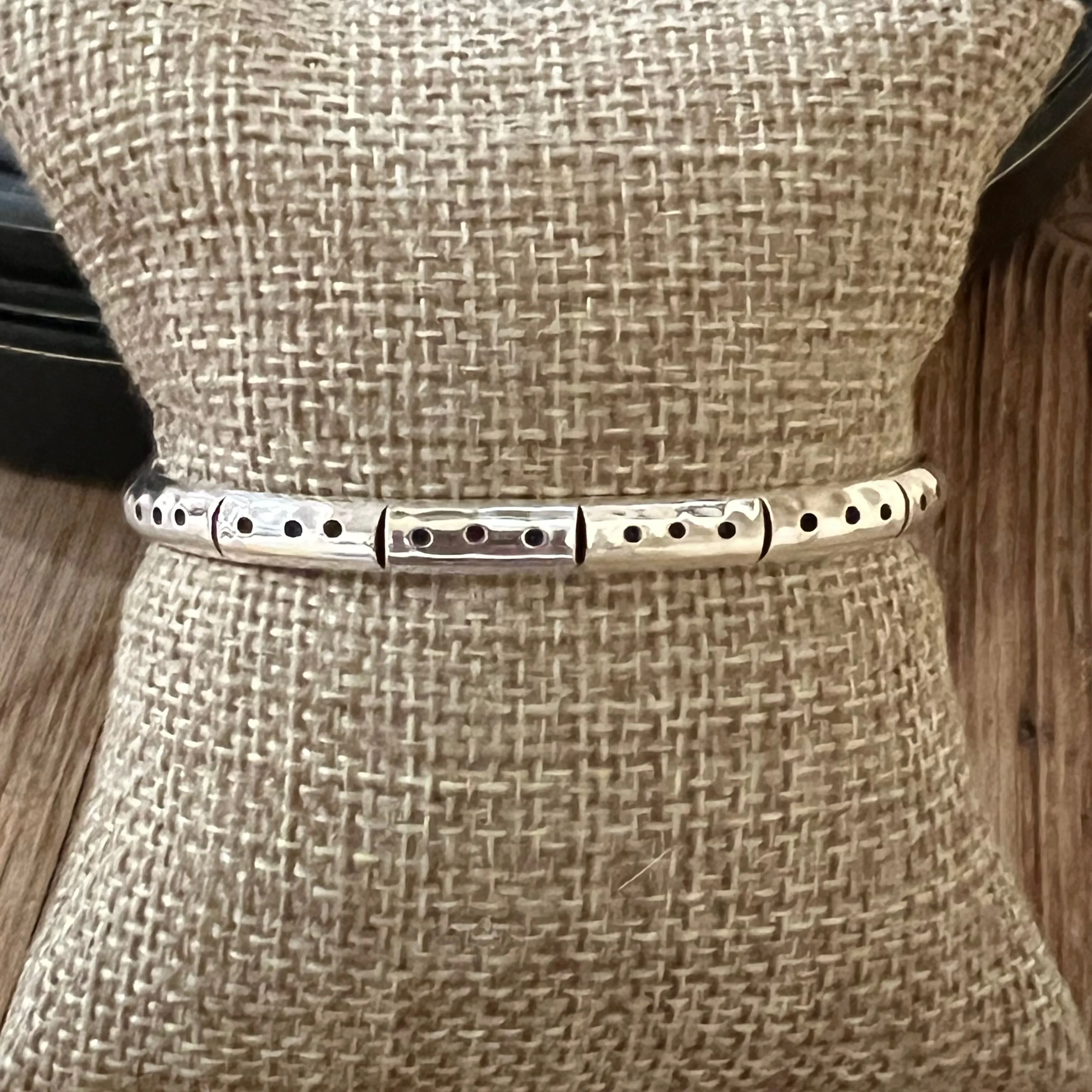 Stamped Sterling Silver Cuff Bracelet