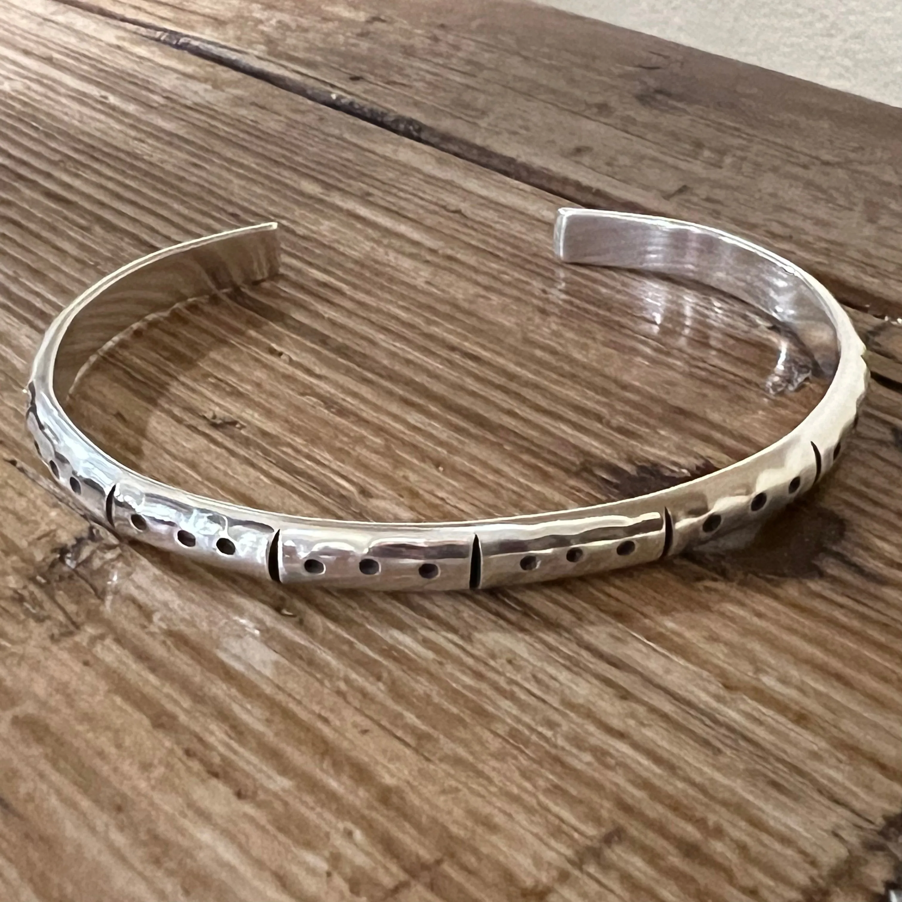 Stamped Sterling Silver Cuff Bracelet