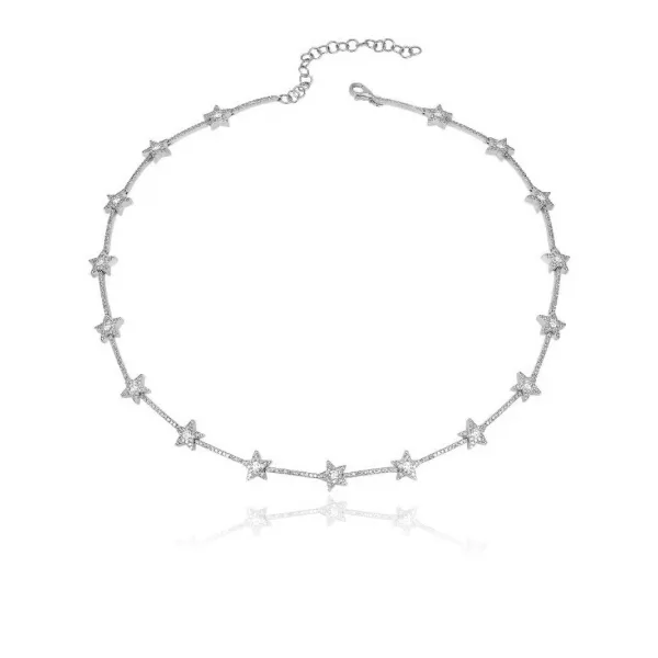 Star Tennis Choker Necklace