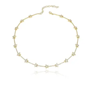 Star Tennis Choker Necklace