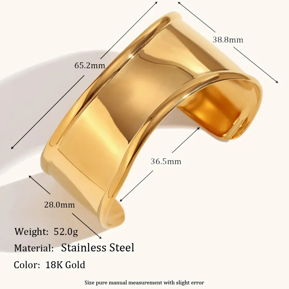 Statement Wide Cuff Bracelets