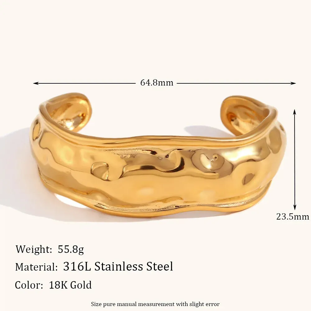 Statement Wide Cuff Bracelets