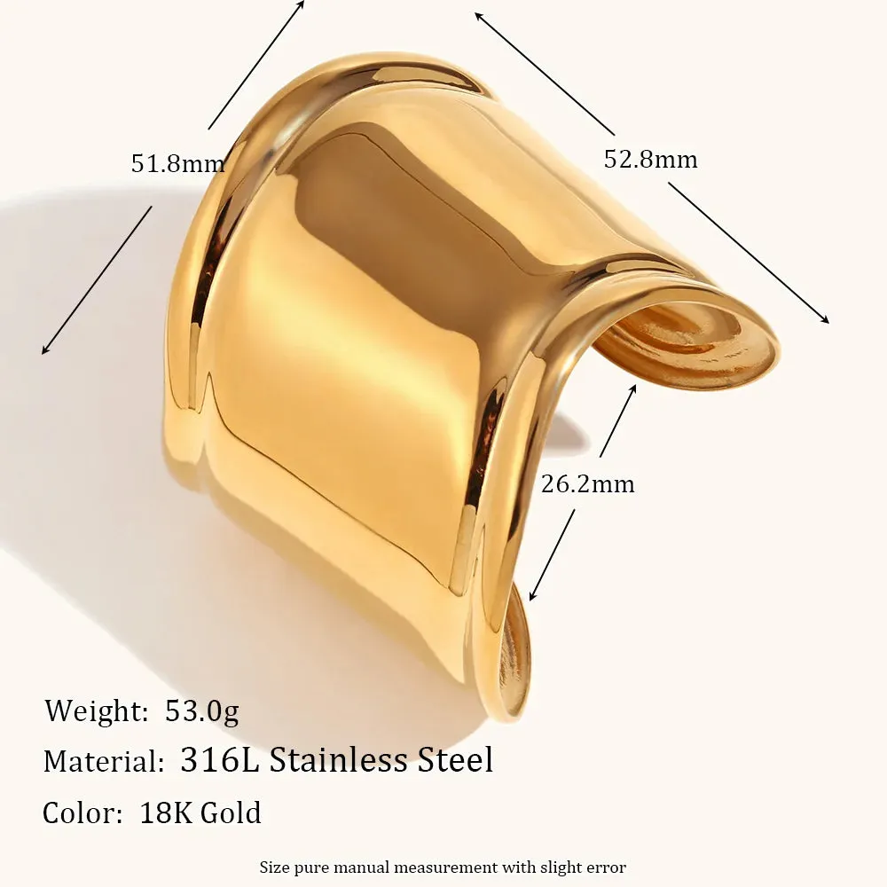 Statement Wide Cuff Bracelets