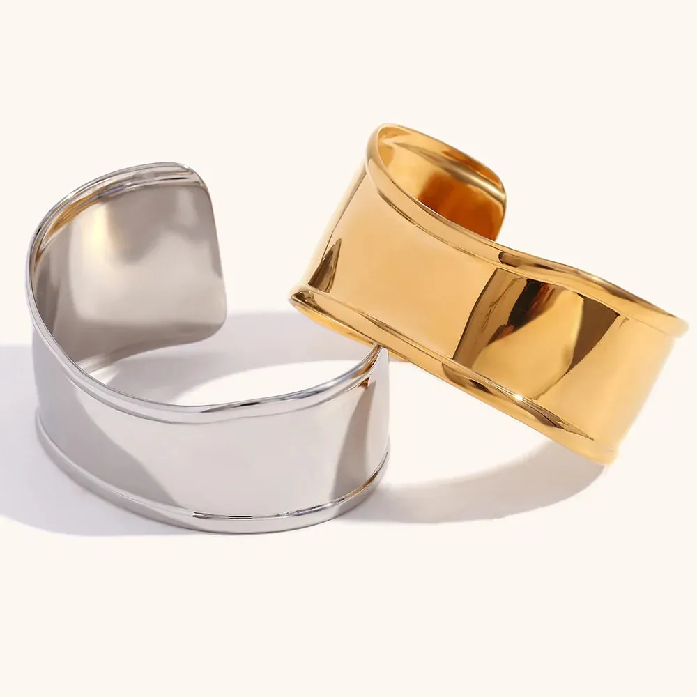 Statement Wide Cuff Bracelets