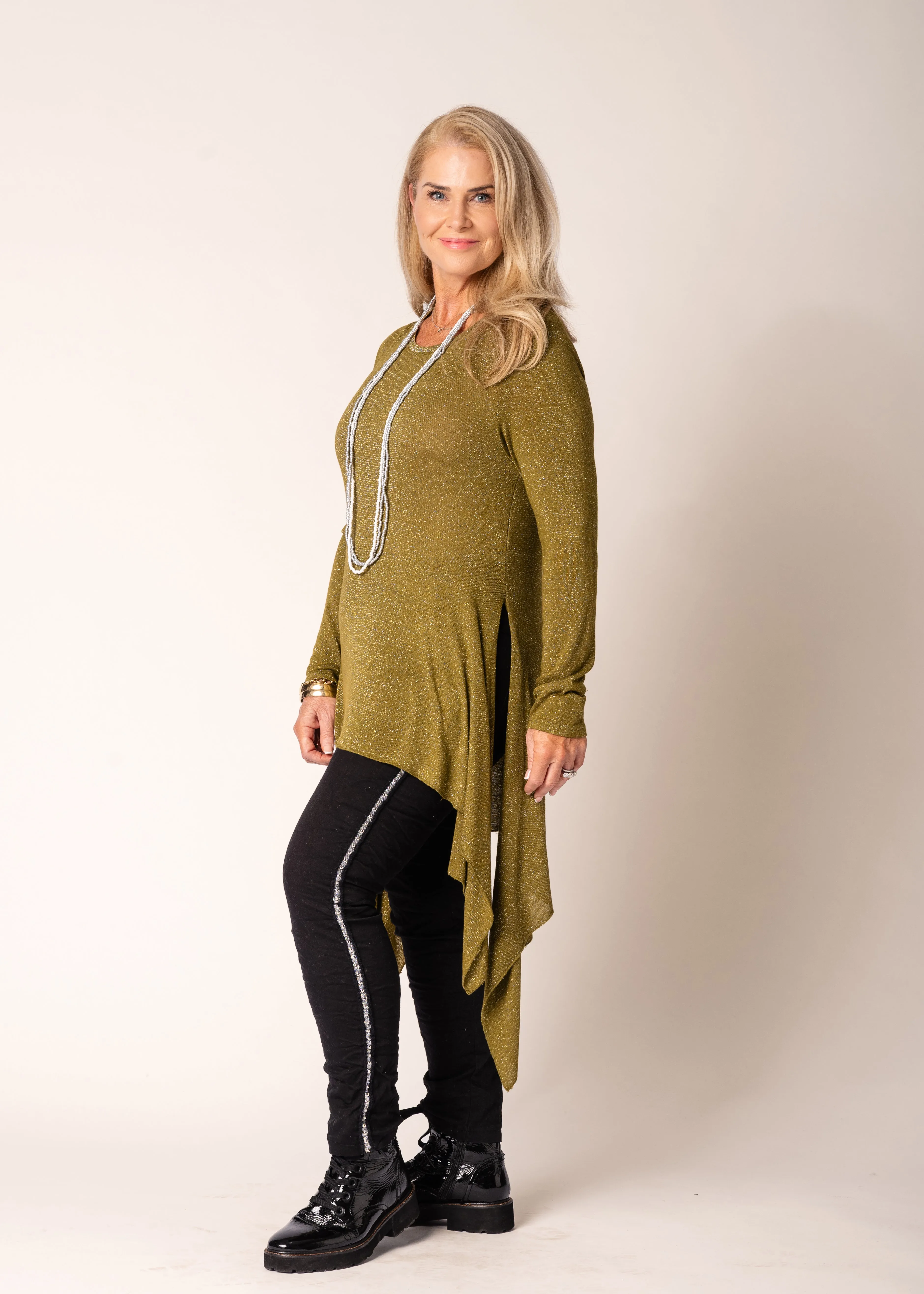 Stephie Top in Green Olive