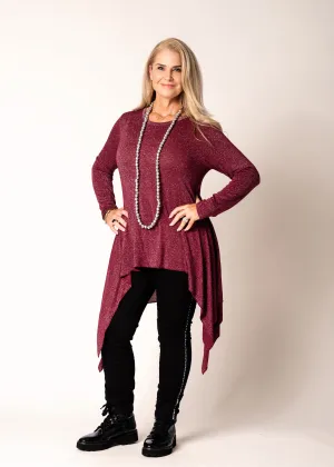 Stephie Top in Mulberry Wine