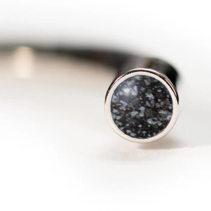 Sterling Silver Cuff Bracelet with Everence Inlay