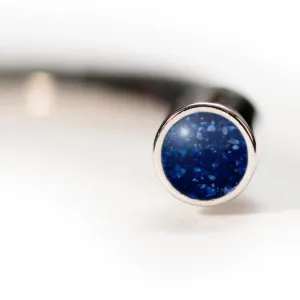 Sterling Silver Cuff Bracelet with Everence Inlay