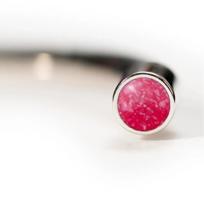 Sterling Silver Cuff Bracelet with Everence Inlay
