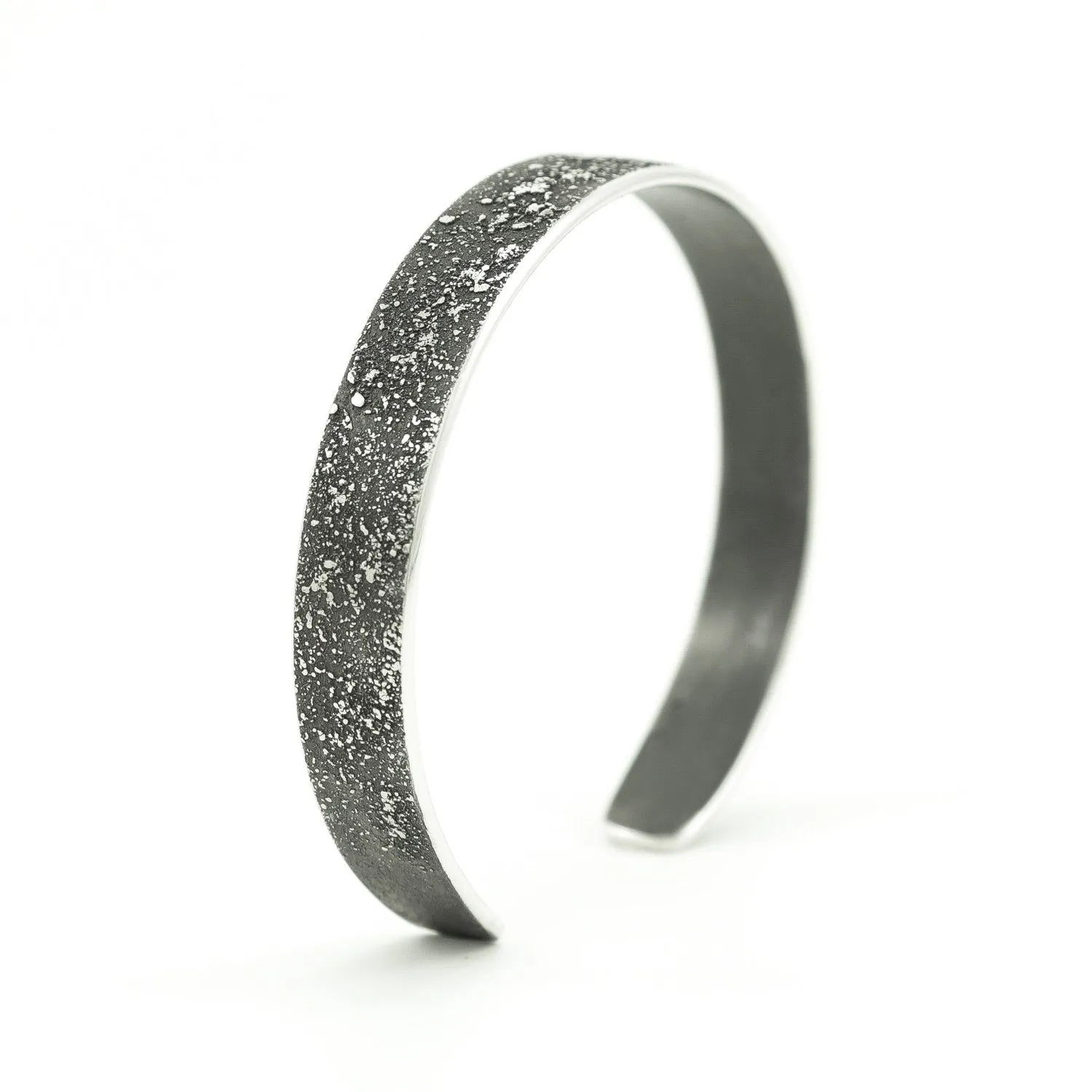 Sterling Silver Cuff Bracelet with Organic Texturing
