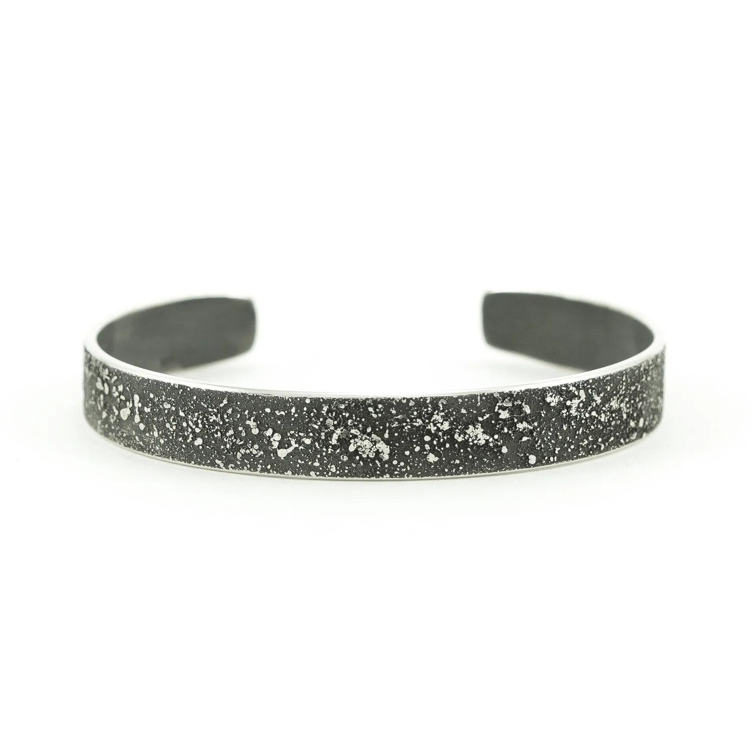 Sterling Silver Cuff Bracelet with Organic Texturing