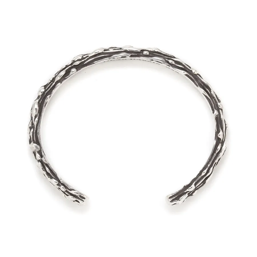 Sterling silver 'enigma' cuff