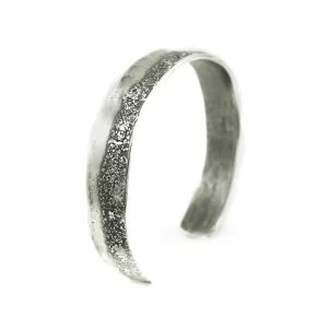 Sterling Silver Organic Cuff Bracelet with Texturing