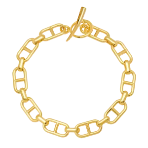 Stirrup Chain Bracelet with Tusk Clasp