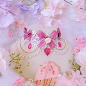 Strawberry Mille-Feuille Choker