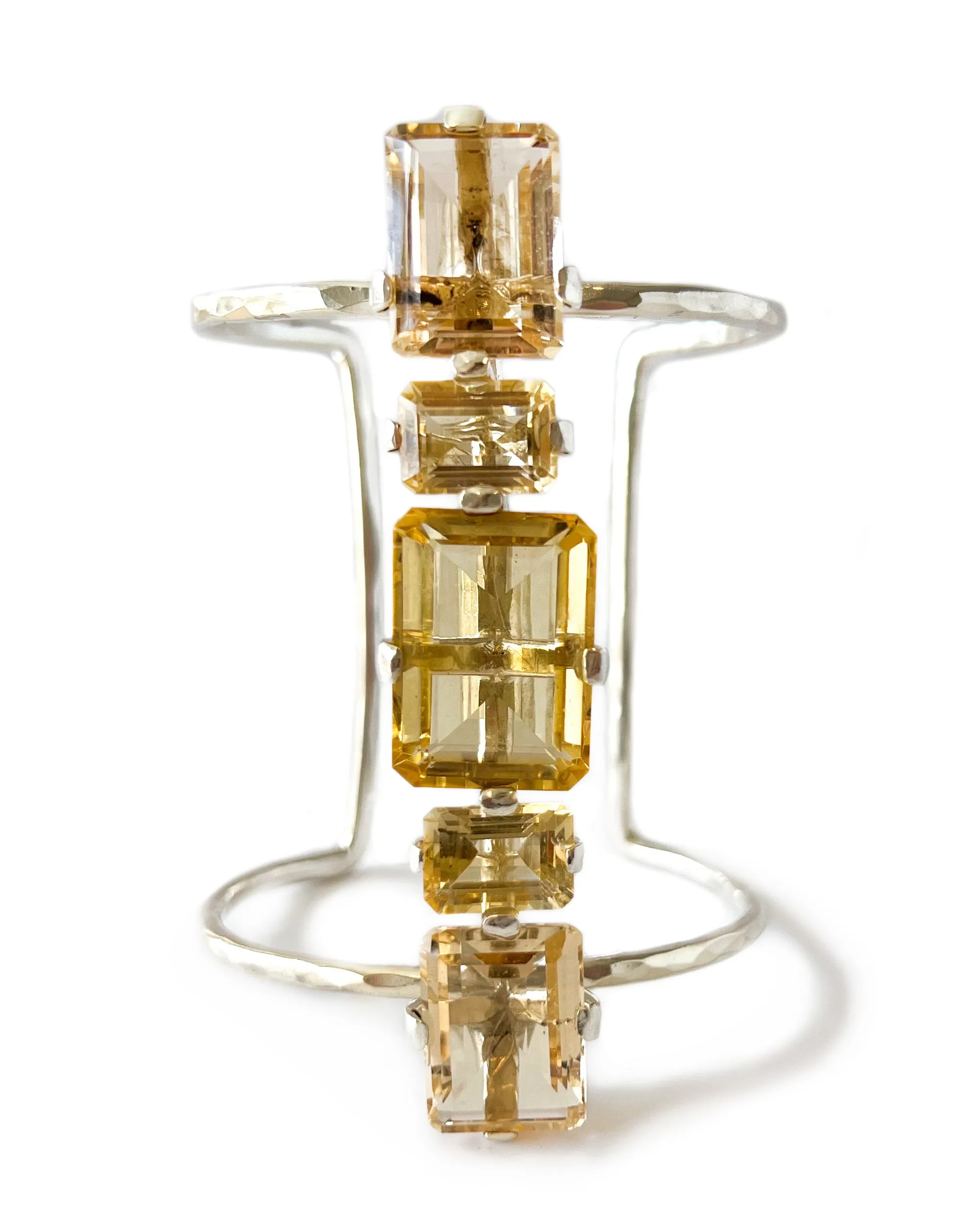 Strip Cuff in Citrine