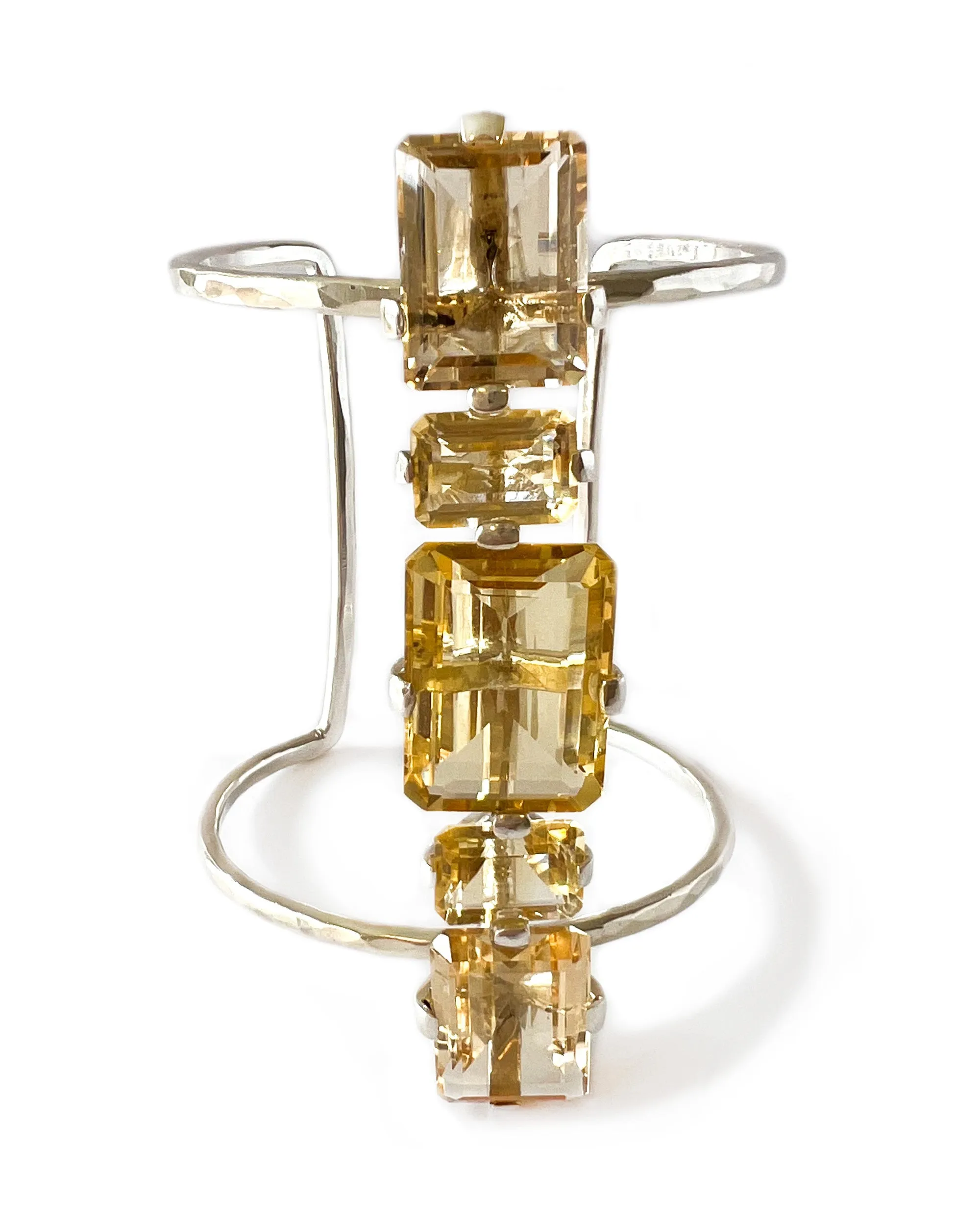 Strip Cuff in Citrine