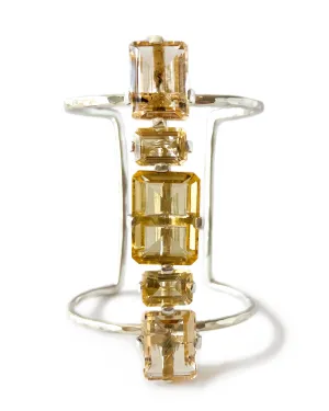 Strip Cuff in Citrine