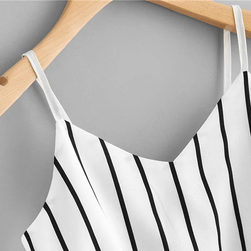 Striped Bow Tie Crop Top