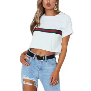 Striped Crop T-Shirt