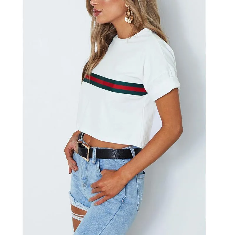 Striped Crop T-Shirt