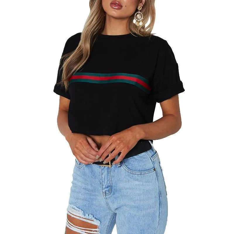 Striped Crop T-Shirt