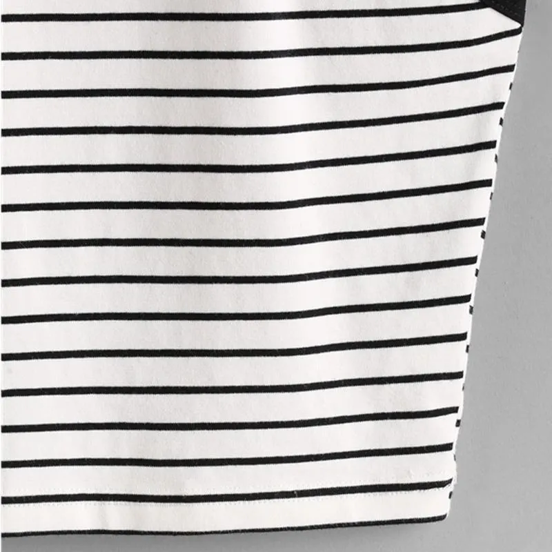 Striped Crop Tank Top